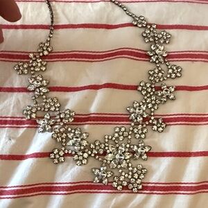 Elegant Silver Floral Necklace
